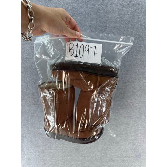 Emu Bush Ranger Lo Toddler K10 Shearling Brown Boots Zig Zag Design - Picture 10 of 10